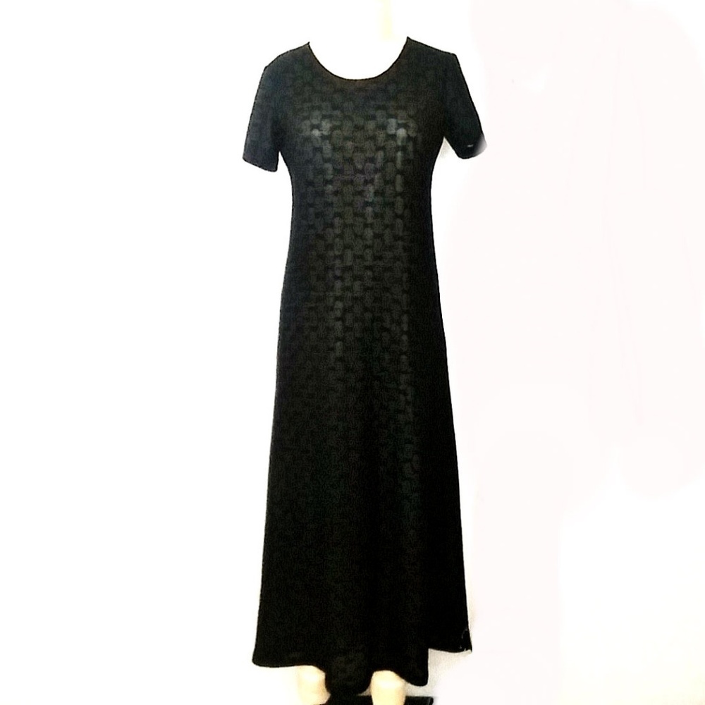 SOLD*Y's Yohji Yamamoto Black Maxi Dress Polka Dot - Picture 2 of 7